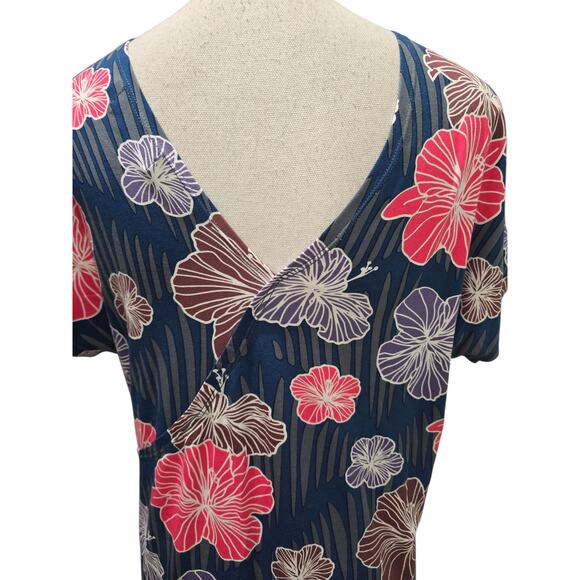 Ava Sky Blue Floral Dress - Picture 3 of 3